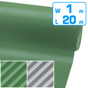 【法人限定】 防音・滑り止め・保護用　ゴムマット　滑り止め防止スジ入り　1m×20m　4mm厚　 （ ）
