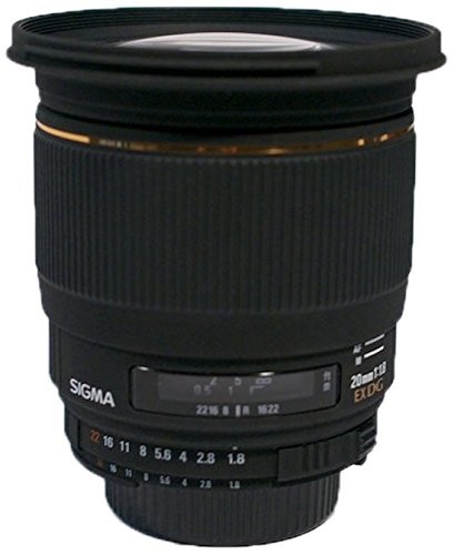 SIGMA 単焦点広角レンズ 20mm F1.8 EX DG ASPHERICAL RF ニコン用 （中古品）