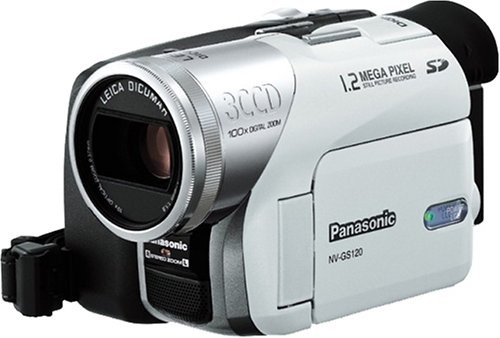 パナソニック NV-GS120K-W デジタルビデオカメラ ホワイト（中古品）