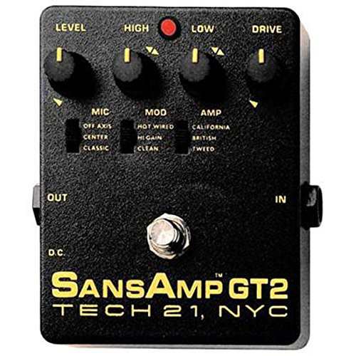 TECH 21 GT2 サンズアンプ SansAmpギター用アナログアンプシミュレーター &(中古品)