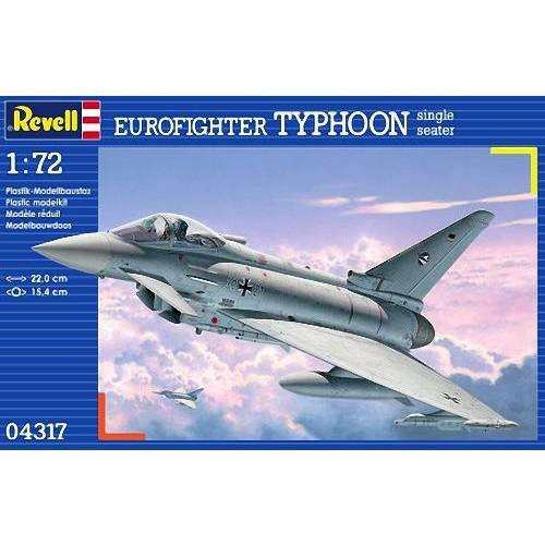 ドイツレベル 1/72 ユーロファイタータイフーン単座型 プラモデル（中古品）