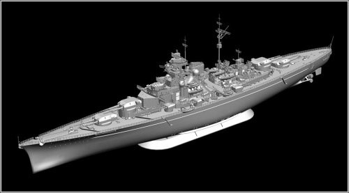 ＦＲＧ気泡管水準器 1/350 ＦＲＧ米国海軍軍艦 ビスマルク プラモデル（中古品）