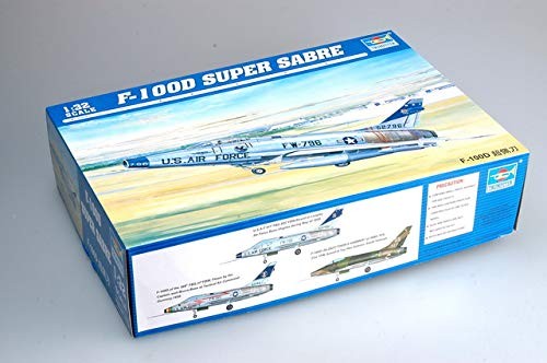 らっぱ吹き 1/32 米米空軍 F-100D スーパーセイバー プラモデル（中古品）
