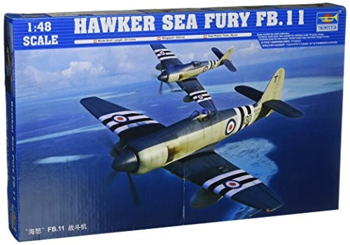 トランペッター 1/48 ホーカーシーフューリー FB.11 プラモデル（中古品）