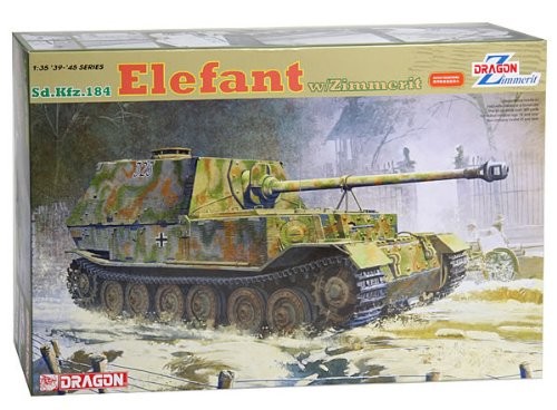 ドラゴン 1/35 エレファント ツィンメリットコーティング プラモデル（中古品）