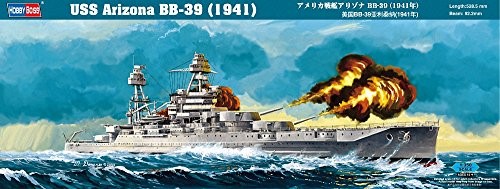 ホビーボス 1/350 艦船シリーズ アメリカ戦艦アリゾナBB-39 プラモデル（中古品）