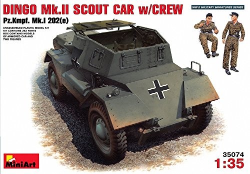 ミニアート 1/35 ディンゴMKII Pz.Kpfw.Mk 1 202 e w/CREW MA35074 プラモ（中古品）
