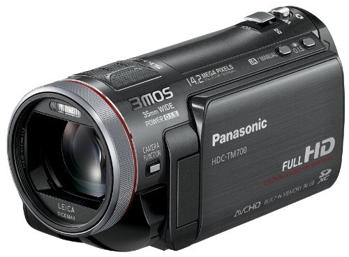 パナソニック デジタルハイビジョンビデオカメラ メタルブラック HDC-TM700（中古品）