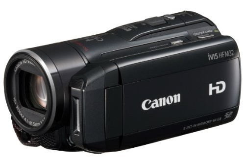 Canon デジタルビデオカメラ iVIS HF M32 ブラック IVISHFM32BK（中古品）