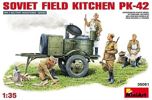 ミニアート 1/35 ソビエトフィールドキッチン KP-42 MA35061 プラモデル（中古品）