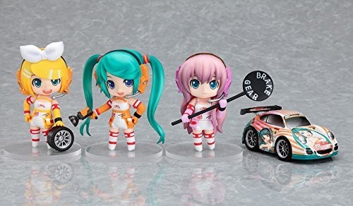 ねんどろいどぷち レーシングミクセット 2010 Ver. （プルバックカー：白色（中古品）