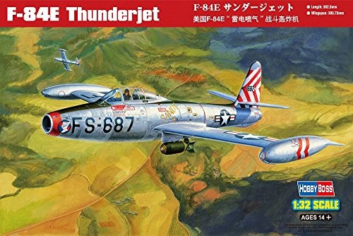 ホビーボス 1/32 エアークラフトシリーズ F-84E サンダージェット プラモデ（中古品）