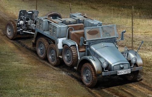ドラゴン 1/72 クルップ・プロッツェ6×4トラック&amp;PaK35/36 プラモデル（中古品）
