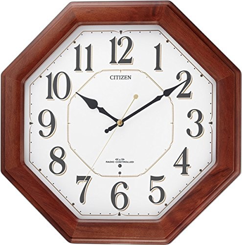 CITIZEN シチズン 掛け時計 電波時計 ネムリーナハピネス 木枠 8MY472-006（中古品）