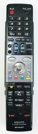 シャープ部品：リモコン/0046380180 ＤＶＤ用（中古品）