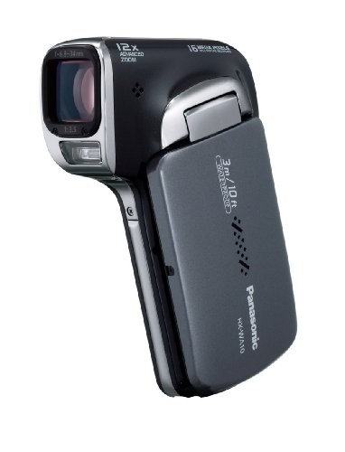 パナソニック 防水デジタルムービーカメラHX-WA10 サンターンブラック HX-W（中古品）