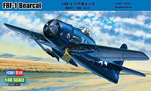 ホビーボス 1/48 エアクラフトシリーズ F8F-1 ベアキャット プラモデル（中古品）