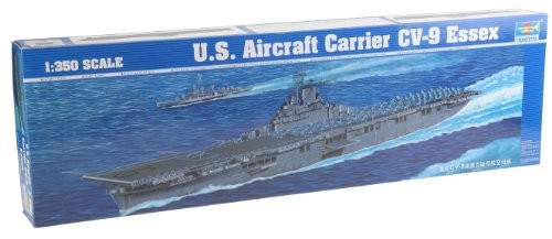 トランペッター 1/350 米海軍 空母 CV-9 エセックス プラモデル（中古品）