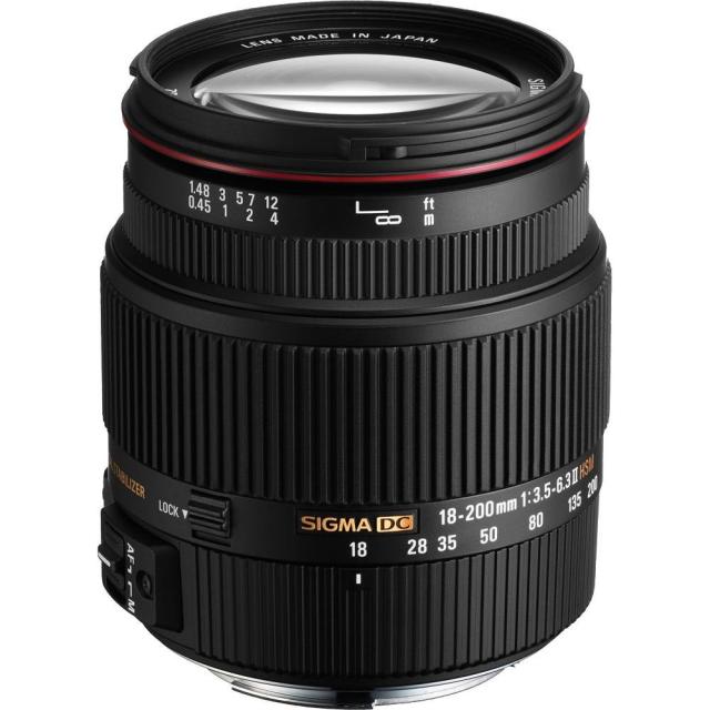 SIGMA 高倍率ズームレンズ 18-200mm F3.5-6.3IIDC OS HSM ニコン用 A（中古品）の通販は