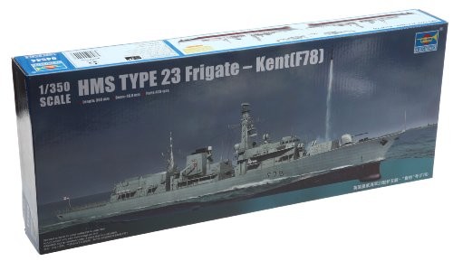 トランペッター 1/350 イギリス海軍 23型フリゲート HMS ケント F78 プラモ（中古品）