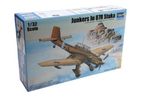 トランペッター 1/32 ドイツ軍 ユンカース Ju87R シュトゥーカ プラモデル（中古品）