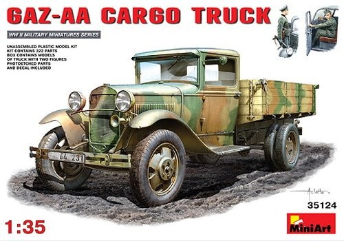 ミニアート 1/35 GAZ-AAカーゴトラック MA35124 プラモデル（中古品）