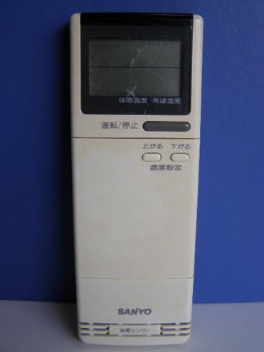 サンヨー エアコンリモコン RCS-229WR(W)（中古品）