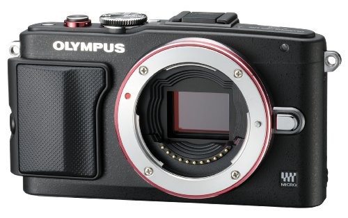 OLYMPUS ミラーレス一眼 PEN Lite E-PL6 ボディ ブラック E-PL6 BODY BLK（中古品）