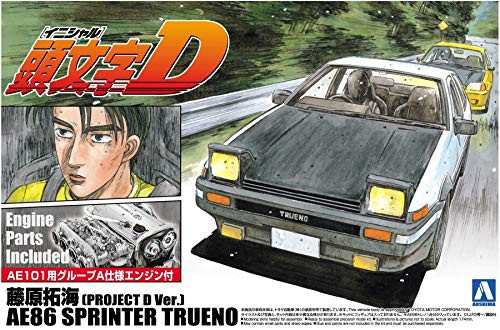 青島文化教材社 頭文字D No.1 藤原拓海 AE86スプリンタートレノ プロジェク（中古品）