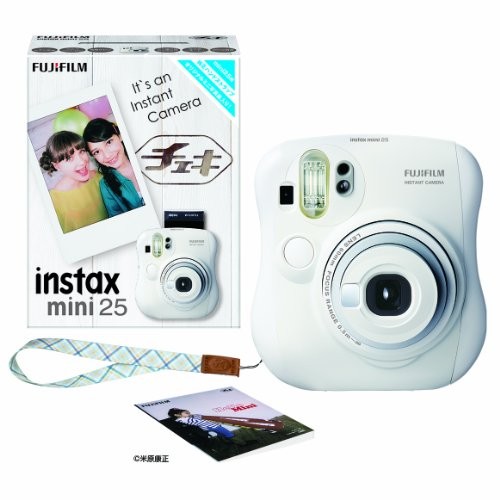 FUJIFILM インスタントカメラ チェキ instax mini 25 ホワイト INS MINI 25（中古品）
