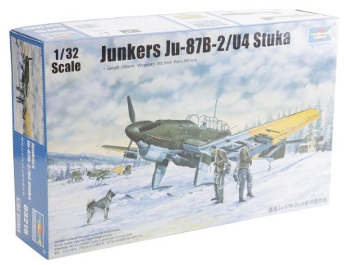 トランペッター 1/32 ドイツ軍 ユンカース Ju-87B-2/U4 シュトゥーカ 03215（中古品）
