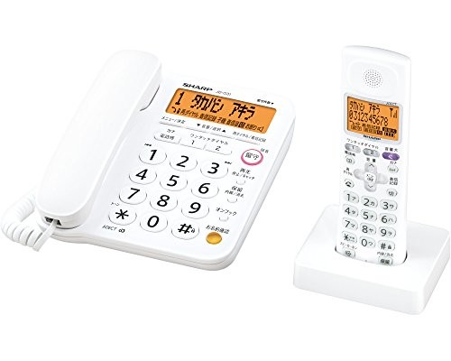 シャープ デジタルコードレス電話機 子機1台付き 1.9GHz DECT準拠方式 JD-G（中古品）