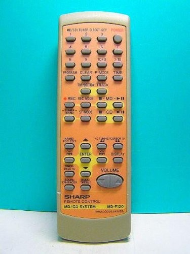 シャープ オーディオリモコン MD-F120 RRMCG0253AWSB（中古品）