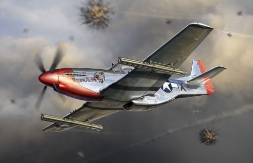 プラッツ 1/32 アメリカ陸軍 航空隊 P-51Kマスタング W/4.5インチ M10ロケ（中古品）の通販は