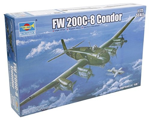 トランペッター 1/72 ドイツ軍 Fw200C-8 コンドル プラモデル（中古品）