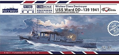 1/700 米海軍駆逐艦　DD-139 ワード 1941 限定版（中古品）