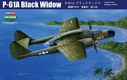ホビーボス 1/48 エアクラフトシリーズ P-61A ブラックウィドウ プラモデル（中古品）の通販は 15,946円