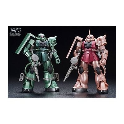 HGUC 1/144 シャア専用ザク＆量産型ザク THE ART OF GUNDAM OSAKA メタリッ（中古品）の通販は