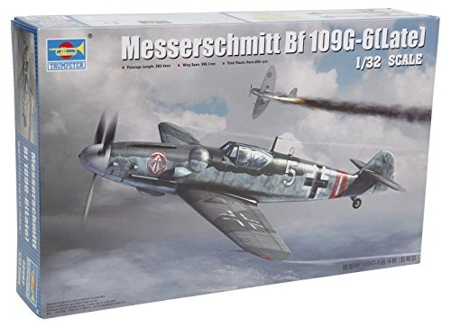 トランペッター 1/32 ドイツ軍 メッサーシュミット Bf109 G‐6 後期型 プラ（中古品）