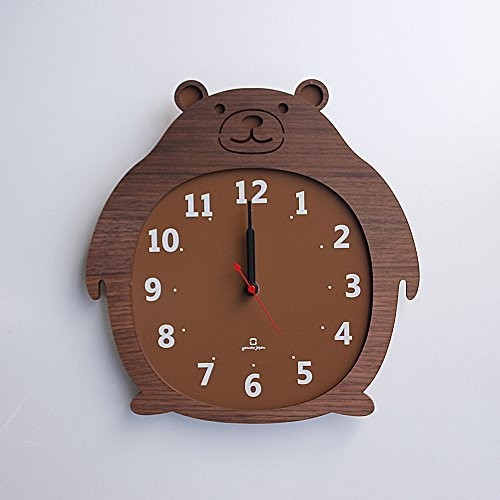 ヤマト工芸 Clock Zoo 掛け時計 クマ YK14-003-クマ（中古品）の通販は 6,912円