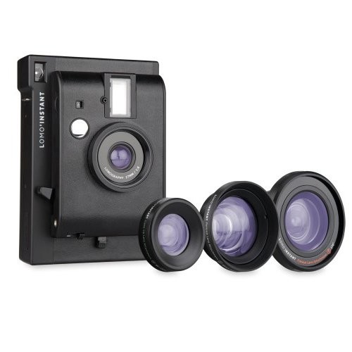 Lomo'Instant + 3種のアタッチメントレンズセット付き (Black)（中古品）