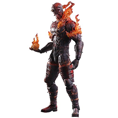PLAY ARTS改 METAL GEAR SOLID V THE PHANTOM PAIN 燃える男 PVC製 塗装済（中古品）