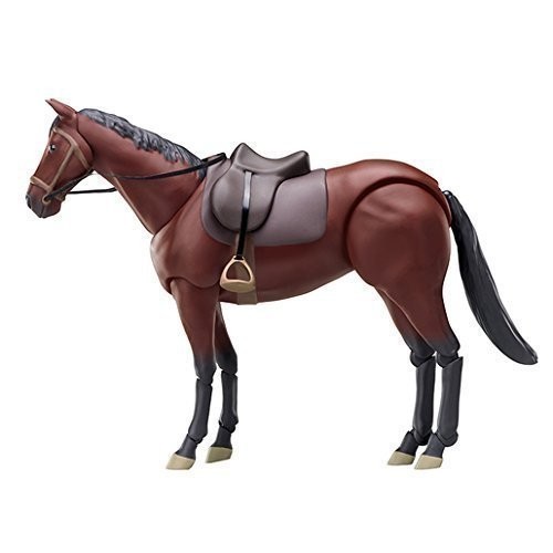 figma 馬 (茶) 約16cm ABS&amp;ATBC-PVC製 塗装済み可動フィギュア（中古品）