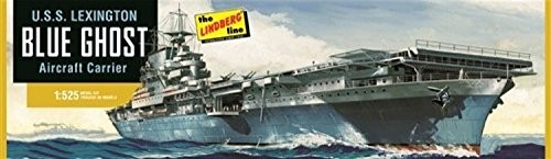 プラッツ HL436 1/525 WW.II アメリカ海軍航空母艦 レキシントン (ブルーゴ（中古品）