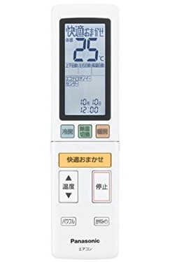 Panasonic リモコン（リモコンホルダー付き） ACRA75C00650X（中古品）