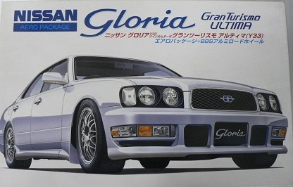 1/24 ID-6 Y33 グロリア エアロパッケージ＋BBSアルミロードホイル（中古品）