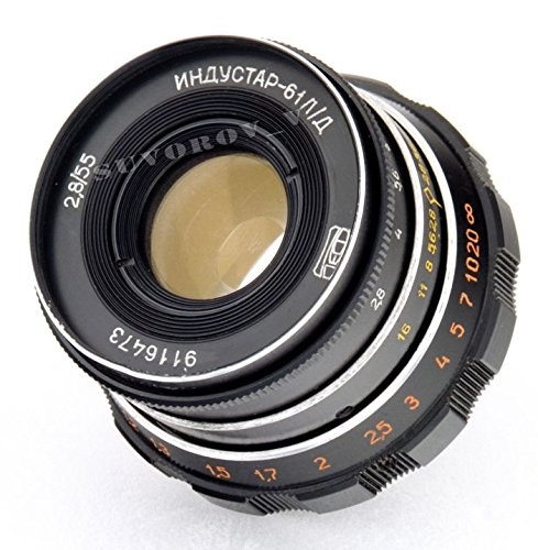 industar-61?2?, 8?/ 55?m39?USSRロシアRF SLR DSLRレンズforフィルムデジ（中古品）