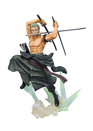 フィギュアーツZERO ONE PIECE ロロノア・ゾロ -極虎狩猟- 約200粍 PVC&ABS（中古品）
