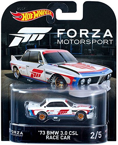 1/64 ホットウィール '73 BMW 3.0 CSL Race Car レースカー（中古品）