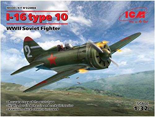 ICM 1/32 ソ連空軍 ポリカルポフI-16 タイプ10 プラモデル 32004（中古品）の通販は